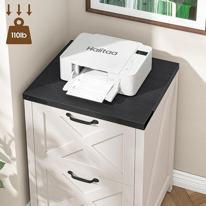 Farmhouse File Cabinet with 2 Drawers - Image 5