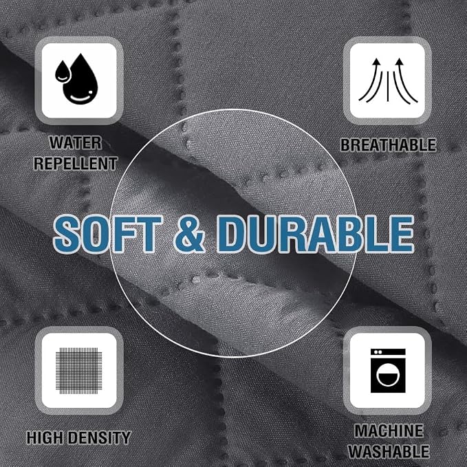 H.VERSAILTEX Couch Arm Covers Water Resistant Armrest Covers - Image 7