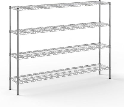 14" Deep x 72" Wide x 54" Height Wire Shelving Kit | 4-Tier | NSF Commercial by Regal+Altair