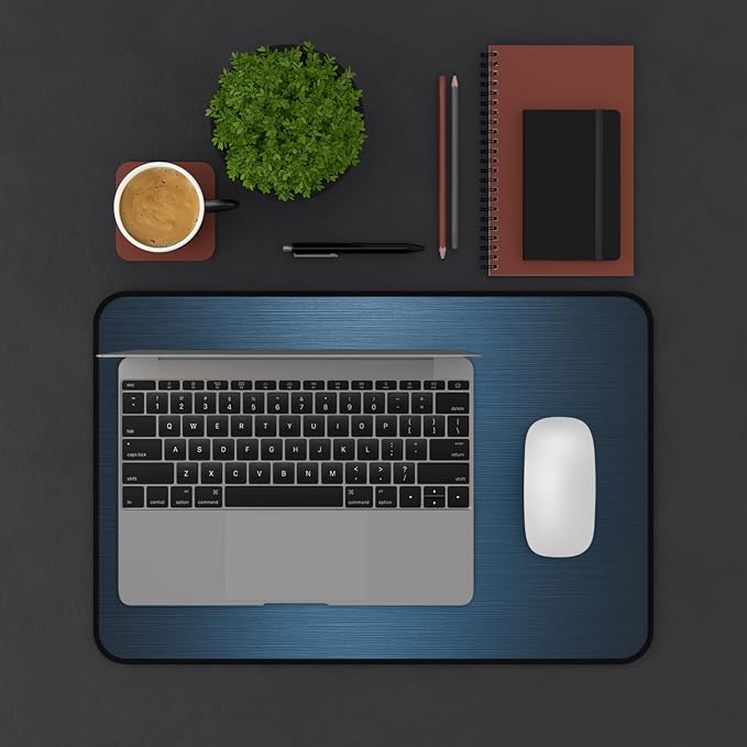 Brushed Metal Texture Desk Mat - Image 2
