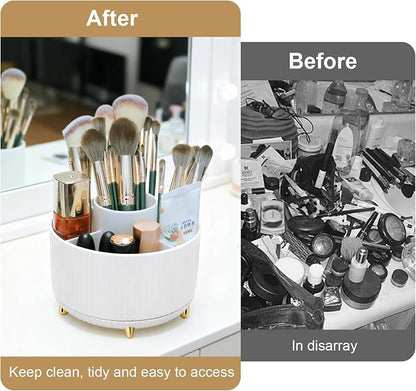 Makeup Brushes Holder Organizer, 360° Rotating Cosmetic display cases - Image 6
