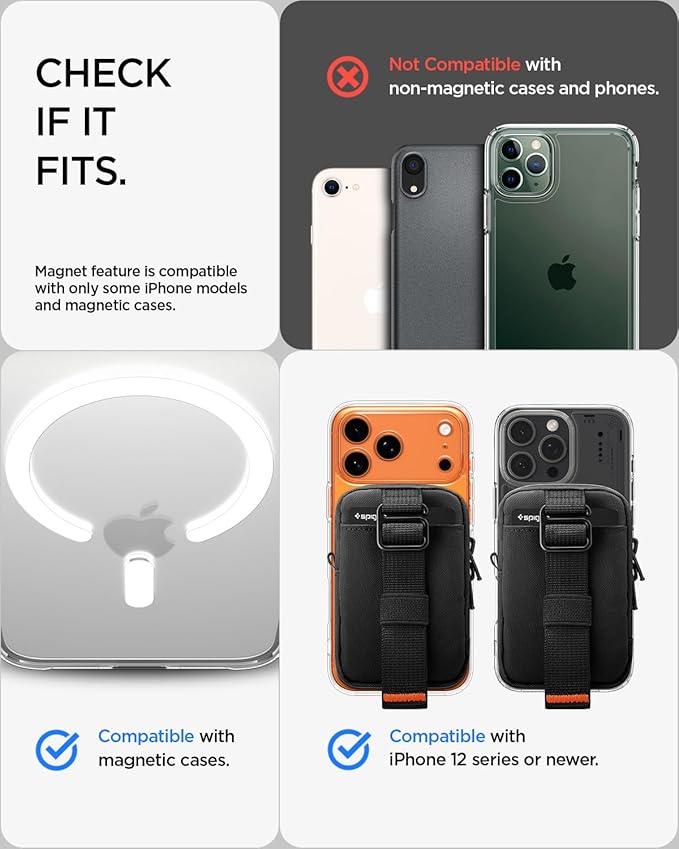 Spigen for MagSafe Wallet Magnetic Pouch Organizer RFID Blocking EDC SSD Card - Image 2