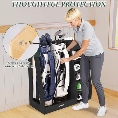 wingyz Wooden Golf Storage Organizer - Image 8