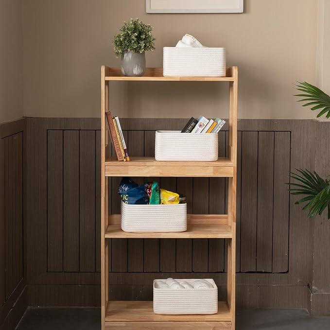 4 Pack Small Storage Shelf Baskets - Image 2