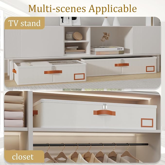 Yawinhe Under Bed Storage Containers, 4 Pack, Bin - Image 5