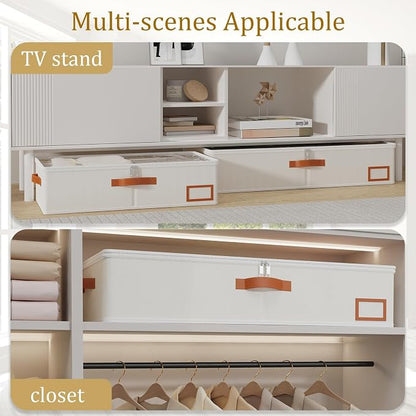 Yawinhe Under Bed Storage Containers, 4 Pack, Bin - Image 5