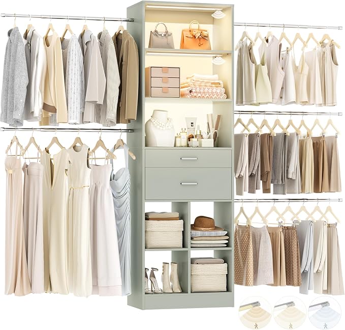Besiost Closet System, Built in, Not Free Standing, Enclosed Storage Volume: by Besiost