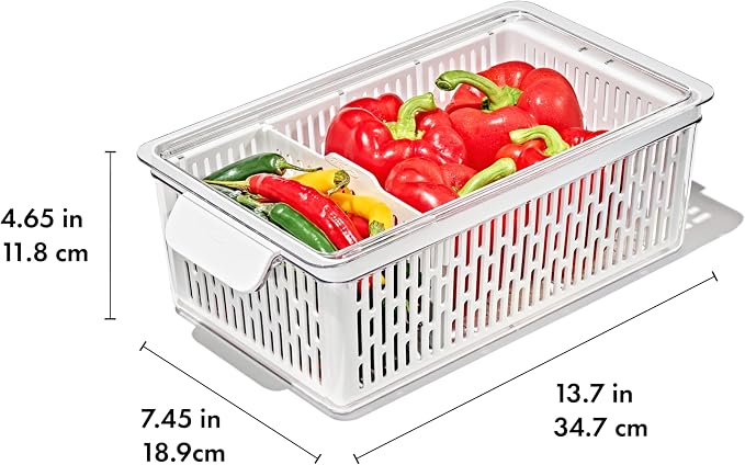 OXO Good Grips Produce Saver – Medium Bin, 13.8 x 7.4 x 4.7 in - Image 11