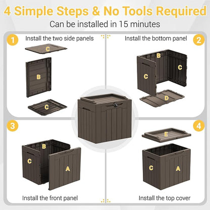 Greesum Outdoor Storage Box 31 Gallon Storage Box - Image 8