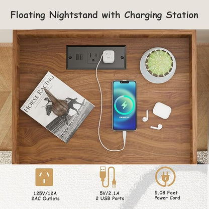 Arbuxzuy Floating Nightstand Set of 2 - Image 3