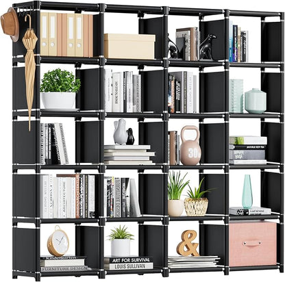 Mavivegue 20 Cube Book Shelf, Storage Organizer, Large DIY Bookcase, Metal Cube by Mavivegue