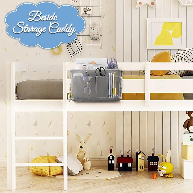 Bedside Caddy Bedside Hanging Storage Basket Bed Caddy - Image 3