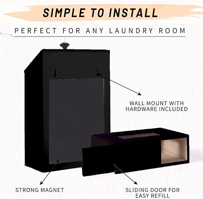 Magnetic Lint Bin and Dryer Sheet Holder Set - Image 5