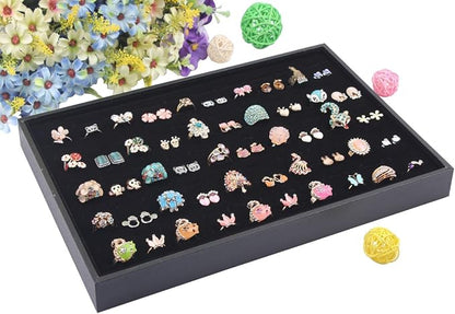 Stratelife 100 Slots Ring Organizer Tray, Stackable Jewelry Storage Display - Image 3