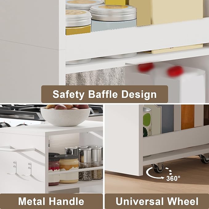 ChooChoo 4-Tier Slim Storage Cart - Image 6