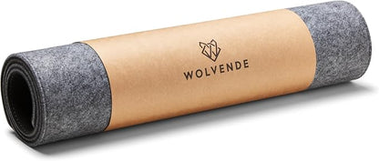 Premium Felt Desk Mat | Medium 12" x 36" | Multifunctional Desk Pad by Wolvende
