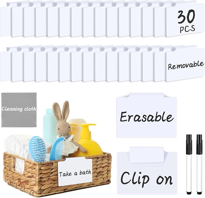 33PCS Basket Labels Clip On, 30 Labels by DANRONG