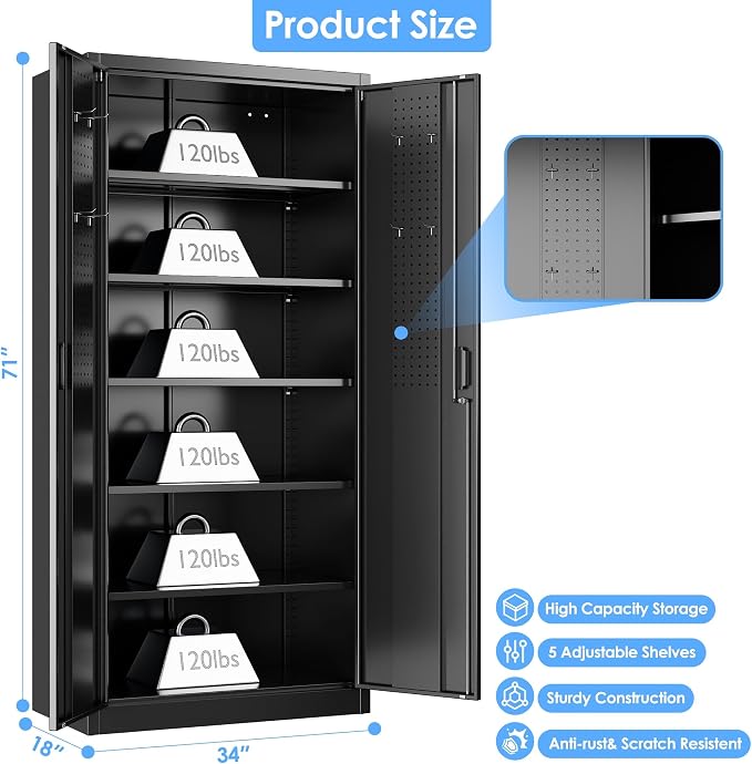 SUXXAN Metal Storage Cabinet - Image 3