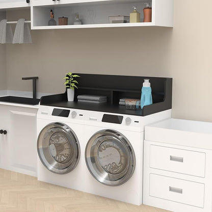 2-Tier Washer Dryer Countertop, Wood Laundry Countertop - Image 7