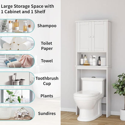 Shintenchi Over the Toilet Storage Cabinet, Bathroom Shelf Organizer - Image 4