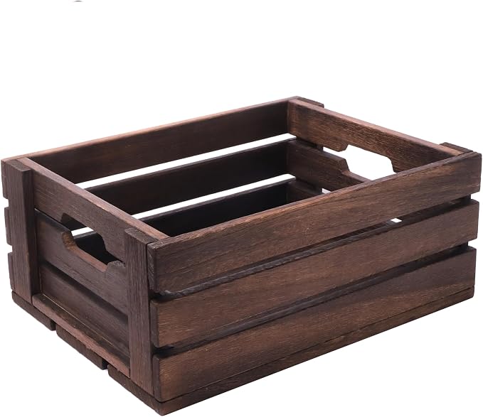 ARTAWEIN Rustic Vintage Finished Wooden Crate - Image 7