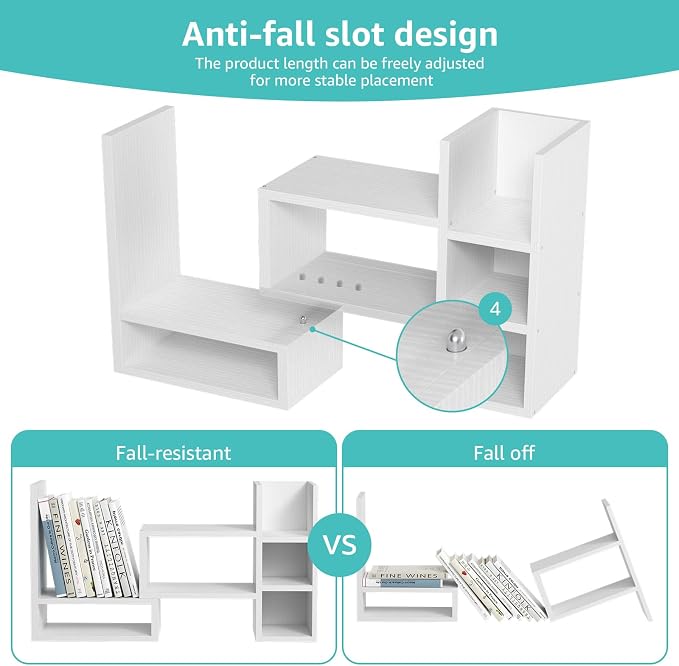 NUTIKAS Desk Shelves Desktop Organizer Shlef - Image 7