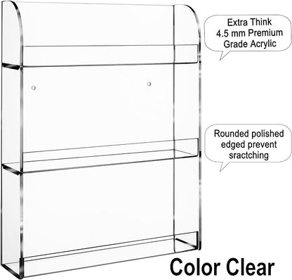 AMT Acrylic Nail Polish Racks for the Wall. CLEAR Nail Polish Display. - Image 4