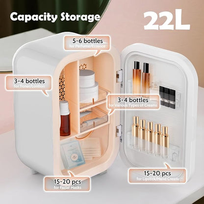22L Mini Skincare Fridge, Beauty Fridge - Image 2