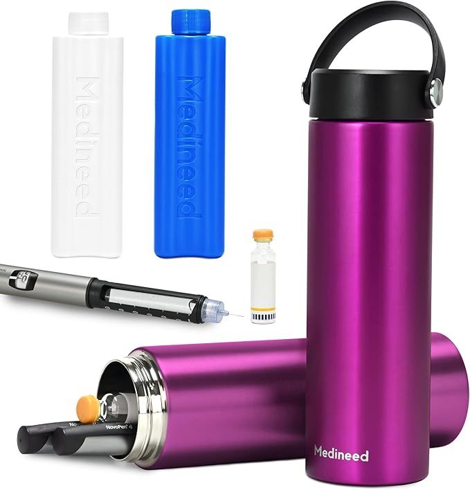 Insulin Cooler Travel Case TSA Approved, Refrigerated Medicine Case by Medineed