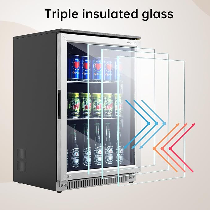 Weili 20 Inch Built in Beverage Refrigerator - Image 5