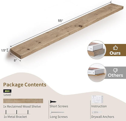 Solid Wood Floating Shelves - Image 3