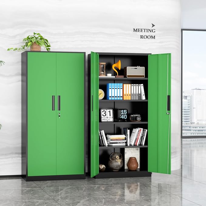 INTERGREAT Metal Storage Cabinet, Tall Metal Cabinet - Image 7
