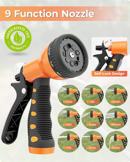 Ayleid Retractable Garden Hose Reel, 5/8 in x 100 FT Wall Mounted Hose Reel - Image 3