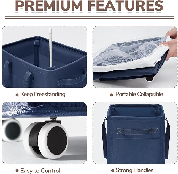 CHICVITA 75L Laundry Basket - Image 4