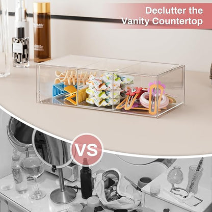 Hair Accessories Organizer for Girls, Cute Small Stackable Storage Drawer - Image 2