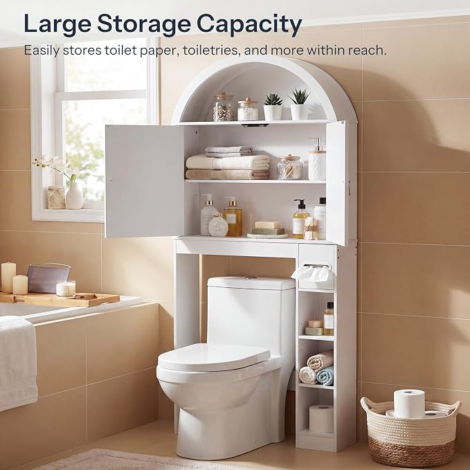 HOOBRO Over the Toilet Storage Cabinet, 67.7'' Tall Bathroom Organizer - Image 7