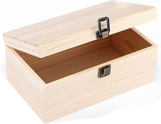 WSICSE Unfinished Wood Box by WSICSE