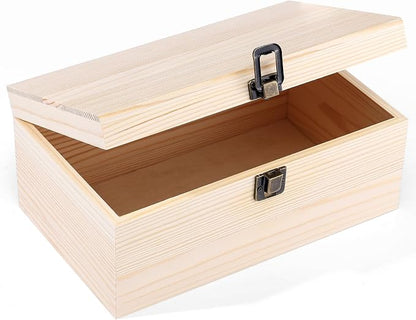 WSICSE Unfinished Wood Box by WSICSE