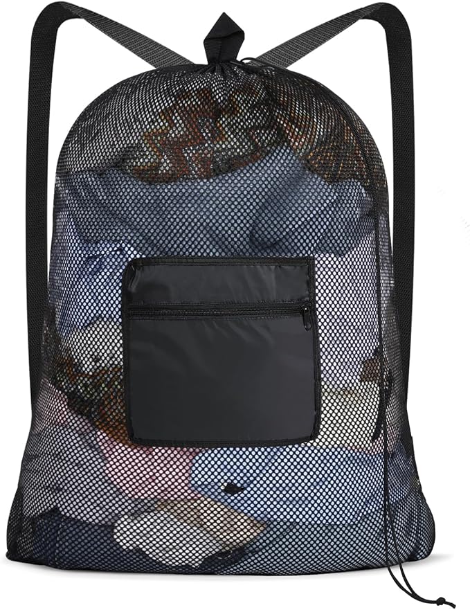 OTraki Mesh Laundry Bags 36 x 28 Inch Extra Large Travel Laundry Bag Backpack by OTraki