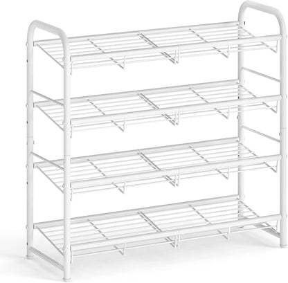 SONGMICS Stackable Shoe Rack, 4 Tier Metal Shoes Rack Storage Shelf, Holds up by Unknown
