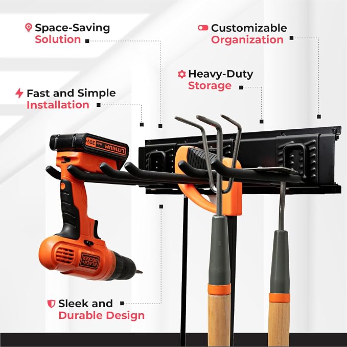 TIDYME Garage Tool Organizer Wall Mount - Image 4
