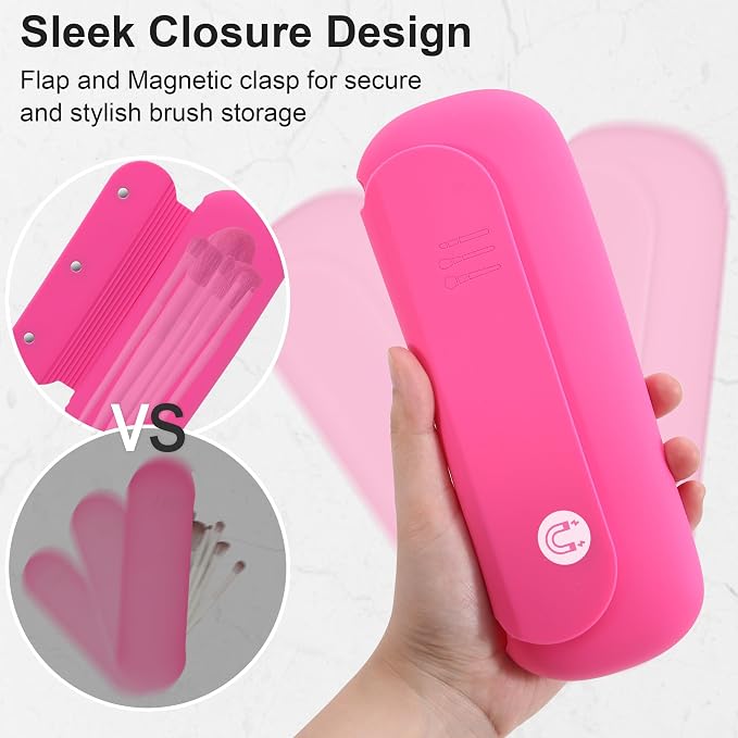 Silicone Travel Makeup Brush Holder - Image 5