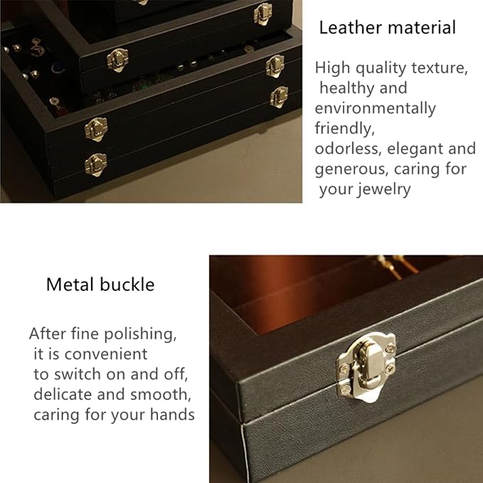TANG SONG 11'' x 7.9'' Brooch Storage Box Lapel Pin Display Case Jewelry - Image 3