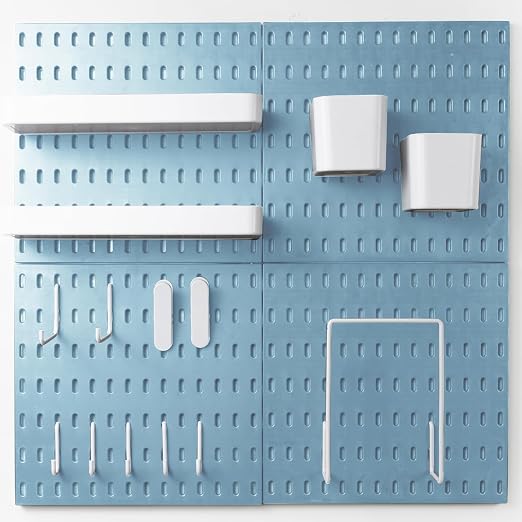 22"x22" Pegboard Combination Kit Wall Organizer Kit - Image 7