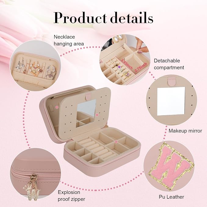 TopPerfekt Travel Jewelry Case Travel Jewelry Box - Image 3