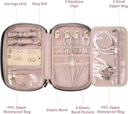 Jewelry Travel Case Organizer for Necklaces, Soft Sided - Image 3