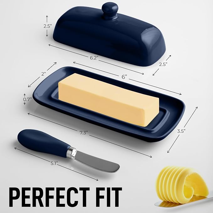 Zulay Butter Dish With Lid For Countertop - Image 3