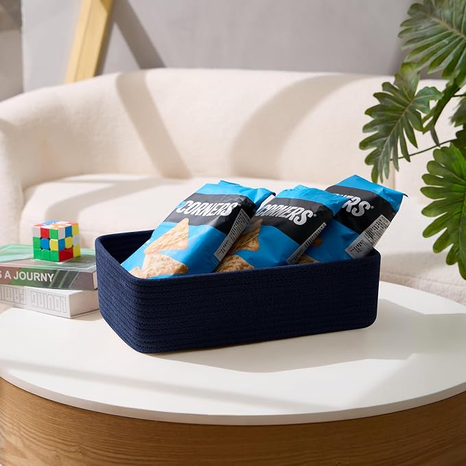 Large Shallow Organizing Baskets 15x11x5.1 Inches - Image 5