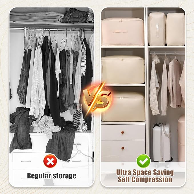 Ultra Space Saving Self Compression Organizer, Upgraded Space Saving Self - Image 5