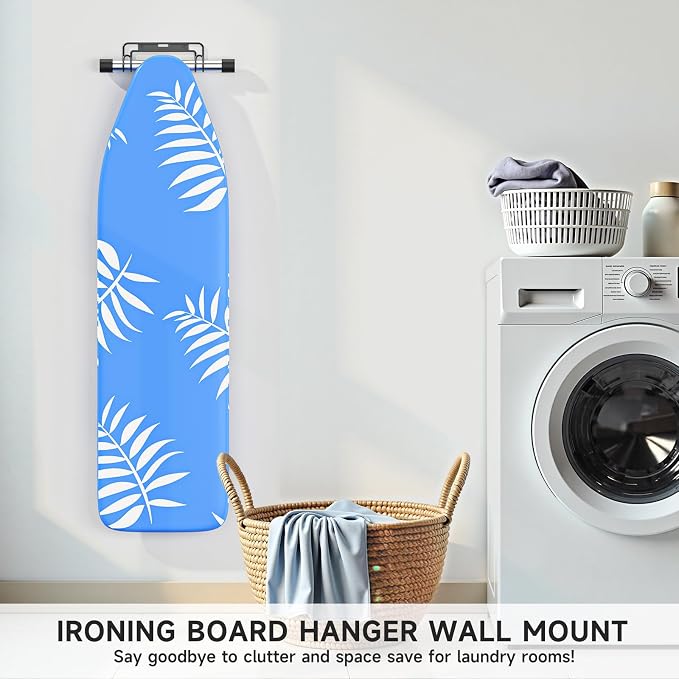 Ironing Board Holder Wall Mount/Over The Door Ironing Board Hanger, Laundry - Image 7